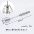 Stainless Steel Egg Whisk, Hand Push Rotary Whisk Blender, Versatile Milk Frother, Hand Push Mixer Stirrer for Blending, Whisking, Beating & Stirr...