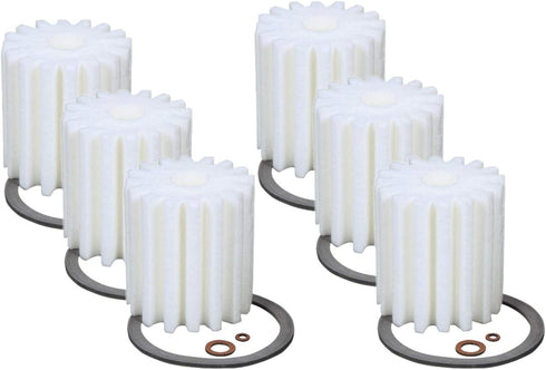 6 (Six) RF-1 Micron Rated Fuel Oil Filters Canister w/Gaskets Fit 1A-25A 77B Eddington S-254 Sears 8055 Mitco 264 AutoFlo F-300...