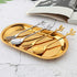 Coffee Spoon Fork 4 Pack(2 Spoons 2 Forks),Silver Leaf Retro Dessert Coffee Small Spoon Cocktail Picks Fruit Fork Flatware,4.7 Inches Stainless St...