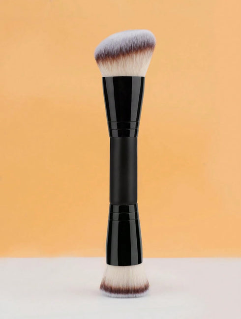 Dual Ended Makeup Brush Set, Eyeshadow, Lipstick, Blush, Highlighter, Bronzer & Concealer Brushes (Black)...