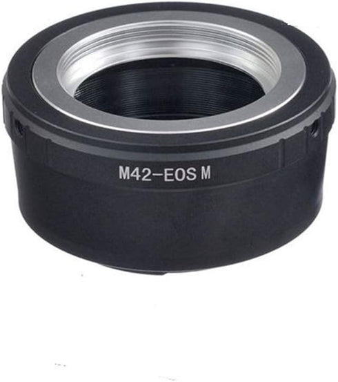 M42 to EF M Lens Adapter, M42 (42x1mm) Screw Mount Lens Compatible with EF M Mount Mirrorless Camera M1 M2 M3 M5 M6 M10 M50 M100...