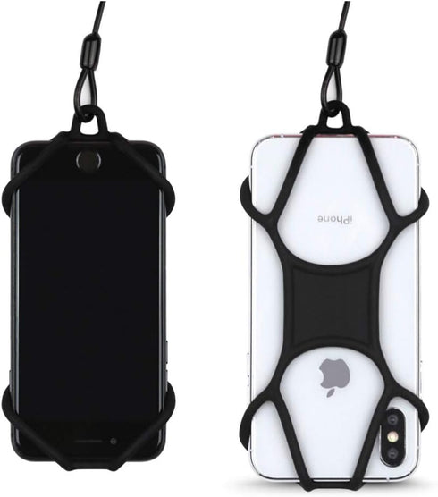 Gear Beast Universal Phone Lanyard Holder and Ring Grip, Silicone Cell Phone Lanyard Neck Strap and Phone Ring Holder...