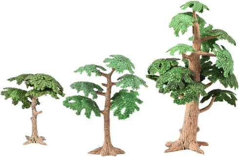 NUOBESTY Micro Landscape Decorations 3Pcs Miniature Cypress Tree Models Artificial Pine Tree Cypress Models Train Railways Architecture Landscape ...