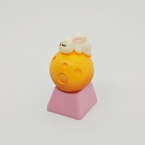 Cartoon Animal Keycaps DIY Personality Custom Cute ESC Keycap Replacement Bottom for MX Switches Custom Gaming Mechanical Keyboard (Moon Bunny)...