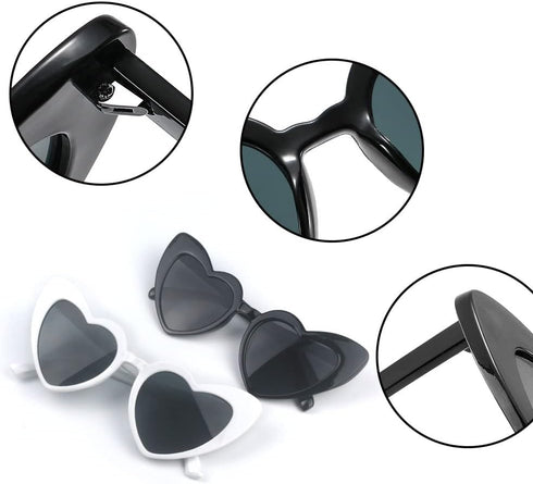 7 Pcs Love Heart Shaped Sunglasses Bachelorette Party Sunglasses Bridesmaid Bride Heart Sunglasses...