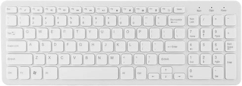 Keyboard and Mouse Sets, High Sensitivity no Delay Keyboard and Mouse, 108 Keys Multi-Functional 2.4G Keyboard Mouse Combo(White)...