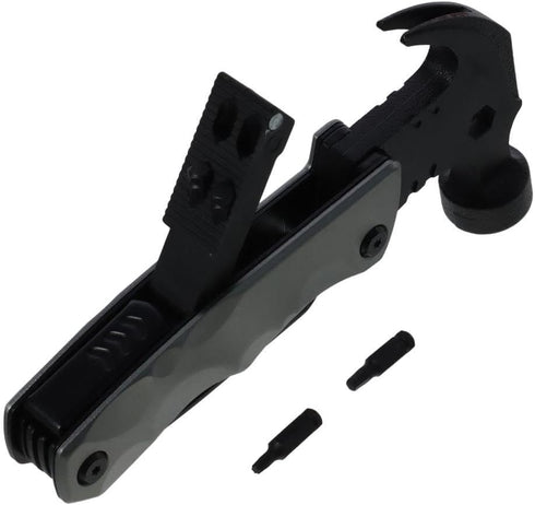 Multifunctional Claw Hammer, 2Cr13 Steel 5.9 x 2.95 x 0.78 Inches Durable Easy to Use 13 In 1 Multi Tools Hammer for Men Dad Gifts Hand Tools Camp...