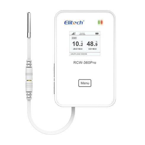 Elitech External Temperature Probe, Temperature Sensor Matches with RCW-360Pro Device only, Monitor -40~176?(-40~80?), Audio Plug Connector, 16.4f...