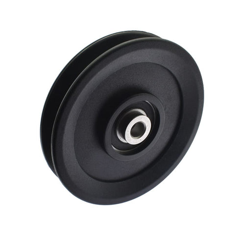 Universal Nylon Gym Cable Pulley Wheel 4.5 in/115MM Rotation 360 Degree Traction Bearing Pulley Wheel for Cable Machine Gym Equipment DIY Gym Pull...