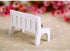 SEWACC Mini Dollhouse Garden Bench Miniature Doll Bench Couch Sofa with Cushions Micro Landscape Ornament Wooden Dollhouse Furniture for DIY Craft...