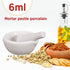 6ml Porcelain Pepper Mill Mortar Pestle Pugging Pot Garlic Spice Grinder Pharmacy Herbs Bowl Mill Crusher DIY Kitchen Gadget...