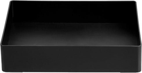 Amazon Basics Rectangular Plastic Desk Organizer, Accessory Tray, Black...