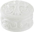 White Porcelain Cross Rosary Jewelry Box, 2 3/4 Inch...