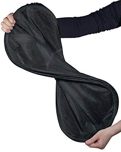 2 Packs Mesh Pop up Laundry Hamper (Black) with Portable Handles, Collapsible for Storage, Foldable Pop-Up Laundry Bags for Kids Room, College Dor...