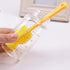 Long Handle Bottle Nipple Cleaner Sponge Brush, BPA-Free Bottle Scrubber - Yellow|6 Pack...