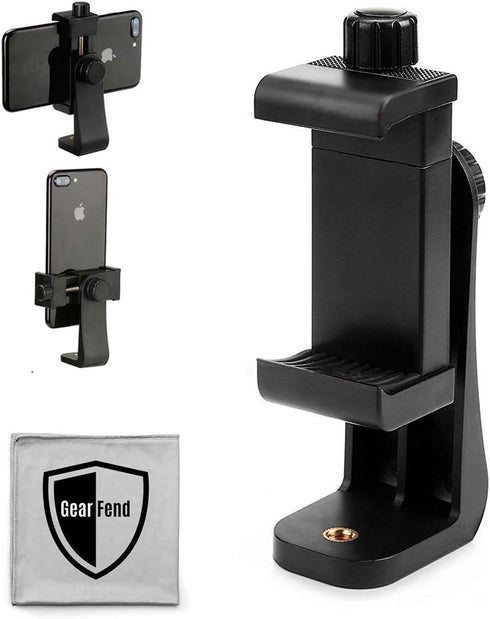 Heavy Duty Rotating Universal Smartphone Tripod Mount for iPhone Xr Xs Max X 8, 8+, 7, 7 Plus, 6, 6 Plus, Samsung Galaxy Phones, and Many More. Pl...