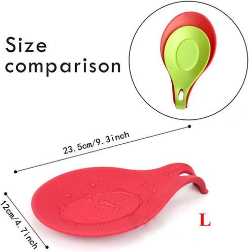 iNeibo Spoon Rest, 5 Inches Large Ceramic Spoon Holder for Stove Top, Heat-Resistant Cooking Spoon Rest for Spatula, Spoons or Tongs, Framhouse De...