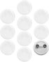 Plain White Blank Pinback Buttons Badge Glossy Round DIY Crafts Small (1 inch, 10 Pcs)...