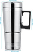 Pwshymi 12V/24V 300ml Car Electric Heating Mug Warmer with Solid Stainless Steel Interior Keep Beverage Coffee Warmer for Travel for Car Power Sup...