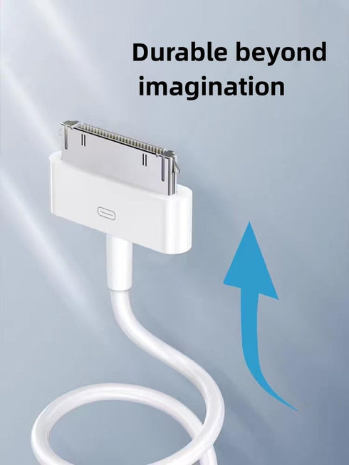 30 Pin Charger Cable Compatible with iPhone 4 4s 3G 3GS, iPad 1st 2nd 3rd Generation, iPod Touch, iPod Nano, iPod Classsic USB Sync & Charging Cor...