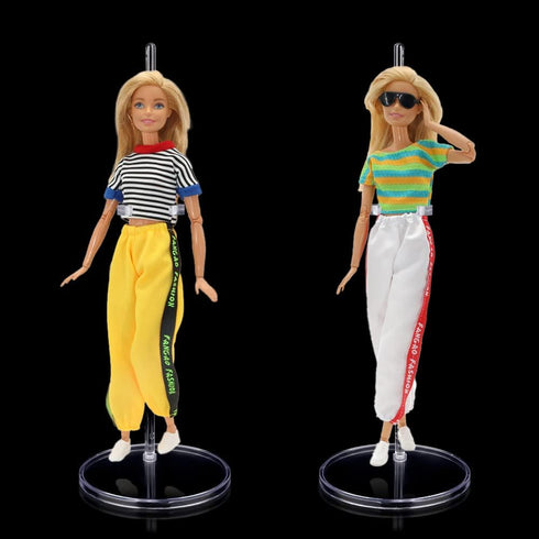 10PCS Acrylic Doll Stand Display Holder, Ideal Doll Display Stand Support with Adjustable Waist Clip for 11 to 13 Inch Tall Dolls...