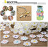 15 Yards 1inch Daisy Lace Trim Flower Applique Lace Ribbon for Gift Wrapping DIY Sewing Craft Wedding Dress Hair Accessories Jewelry Making Dreamc...