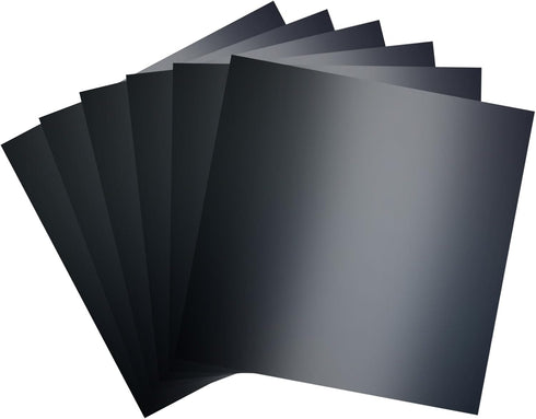 Black Metallic Cardstock Paper, 15pcs of 12”x12” (250 GSM) - Foil Board, Mirror Finish Surface, Perfect for Crafting, Invitations & Decorations (B...