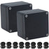 2 Packs Junction Box IP65 Waterproof ABS Plastic Electrical Project Case Power Junction Boxes, Project Box with 8 PCS M16 Cable Glands 3.27x3.19x2...