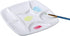 MEEDEN 7-Well Square White Ceramic Artist Paint Palette for Watercolor Gouache Acrylic Oil Painting, 5-4/5-Inch...