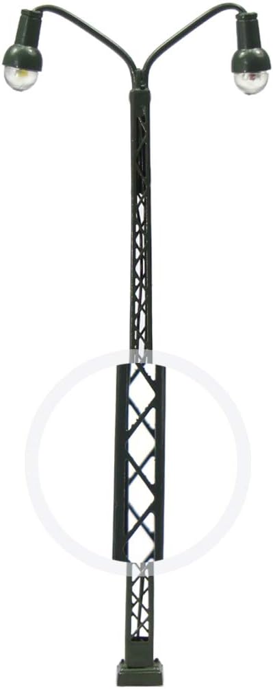 LQS43 3pcs Model Railway Operating Lights Lattice Mast lamp 8cm or 3.15inch Track Light N Scale LED Lights Model Building kit...