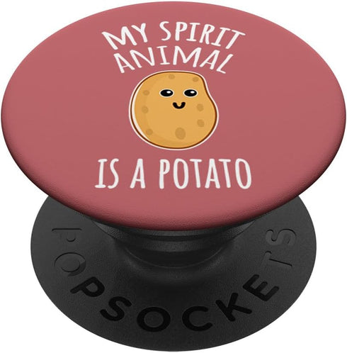 My Spirit Animal Is A Potato PopSockets PopGrip: Swappable Grip for Phones & Tablets PopSockets Adhesive PopGrip...
