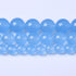 60PCS 6MM Natural Aquamarine Chalcedony Stone Beads Energy Healing Beads for DIY Jewelry Bracelet Necklace Making for Jewelry Making15Inch...