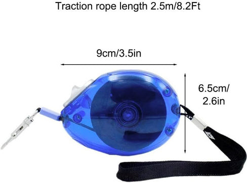 2PCS Retractable Dog Leashes, Portable Pet Walking Leashes 360° Dog Training Leads with Tape & Hook for Small Pet Dog Cat Rabbit (2.5m/8.2Ft)...