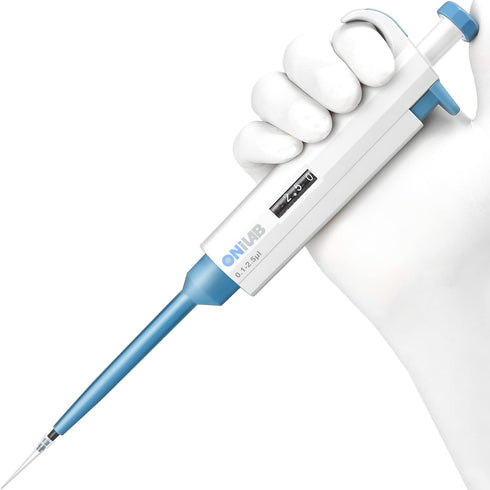 ONiLAB Lab Micropipette, Adjustable Volume Single Channel Pipettors,0.1-2.5ul...