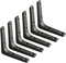 SAYAYO Black Shelf Bracket, 4 x 4 Inch Heavy Duty Iron Bracket Hanging Angle Brackets Shelf Support, 6 PCS...