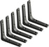 SAYAYO Black Shelf Bracket, 4 x 4 Inch Heavy Duty Iron Bracket Hanging Angle Brackets Shelf Support, 6 PCS...