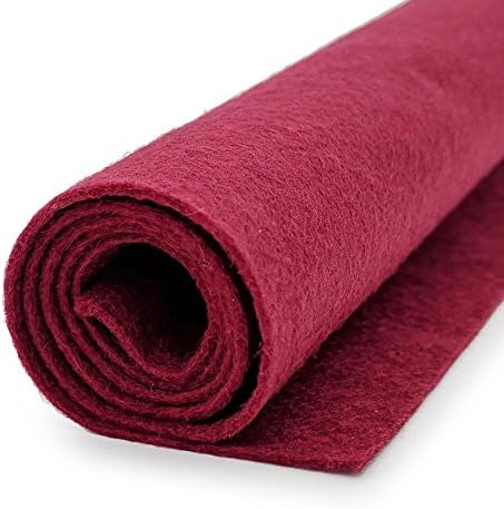 Grandma's Garnet Red Brown - Wool Felt Giant Sheet - 35% Wool Blend - 1 36x36 inch XXL Sheet...