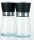 Pepper Grinder Set of 2 - Pepper Mill & Salt Mill with Adjustable Coarseness - Glass Spice Shakers - Easy Clean Ceramic Grinders Salt Shaker with ...