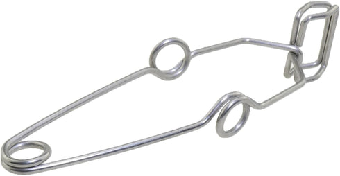 4PCS 142mm Length Laboratory Test Tube Clamps Test Tube Holder Laboratory Rack Clamp Silver Stainless Steel Spring Test Tube Clamp Fit Standard Te...