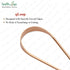 HealthAndYoga™ qLoop Copper Tongue Cleaner – Easy One Hand Use – Larger Surface Coverage – Ayurvedic Copper Health for Fresh Breath and Total Oral...