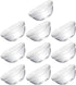 Set of 10 Mini Prep Bowls, 2.36 Inch Small Glass Bowls, Stackable Clear Pyrex Prep Mixing Bowls for Prep, Dessert, Dips, Nut and Candy Dishes, Dis...