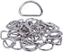 DNHCLL 50 Pcs 1/2 Inch Metal Nickel Plated Multi-Purpose D Ring,for Hardware Bags Ring Hand DIY Accessories...