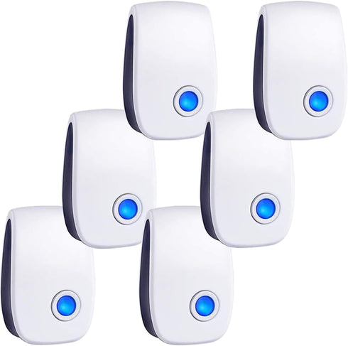 Ultrasonic Pest Control Repeller 6 Packs Electronic Plug in Indoor Sonic Repellent Pest Control for Cockroach Bugs Roaches Insects Mice Spiders Mo...