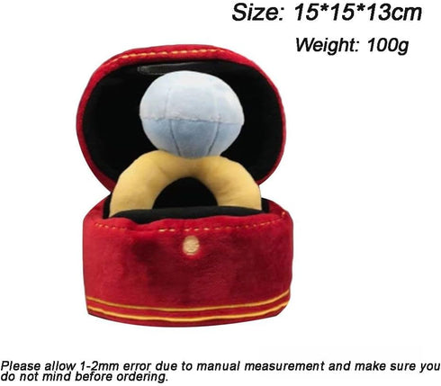 Squeak Plush Toy, Interested Diamond Ring Case, Stuffed Pet Chew Soft Pet Supplies Dog Toy for Dog Wedding...