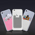 6 Pack Phone Card Holder,Silicone with 3M Adhesive Stick-on cell Phone Wallet,Slim Id Credit Card Holder Pouch Sleeve Pocket Compatible with iPhon...