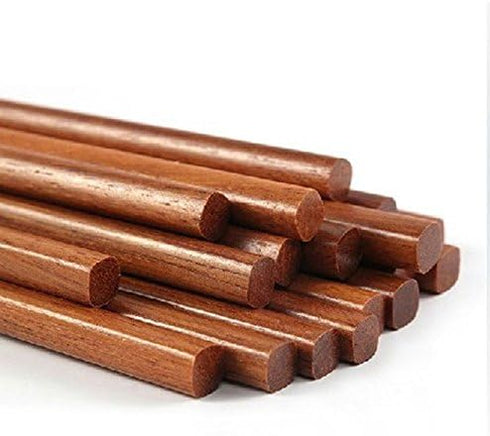 Wooden Chopsticks Reusable Dishwasher Safe 10 Pairs Chinese Asian Korea Iron Wood Handmade Chopstick Natural Healthy for Cooking Eating Restaurant...