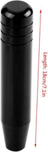 Acouto Gear Shift Knob Manual 18cm/7.1in Universal Car Manual Gear Shift Knob Handle Shifter Lever Aluminum Alloy Gear Stick Shift Lever Head(Blac...