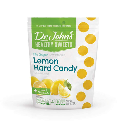 Dr. John’s Sugar Free Candy, Healthy Hard Candy with Zero Sugar, Low Calorie Snacks, Keto Friendly, Vegan, Gluten Free, Lemon Flavor, 24 Count, 3....