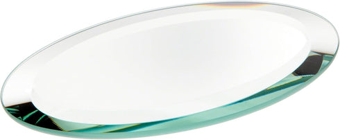 Plymor 3" x 5" Oval, 5mm Thick Beveled Glass Mirror, Pack of 3...