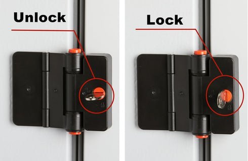 Refrigerator Adhesive Locks Double Button Fridge Door Lock with Key, Child Proof Freezer Cooler Door Lock, Child Baby Safety File Drawer Lock and ...